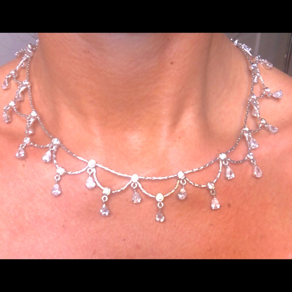 Bridal jewelry set: necklace-earrings by Penina